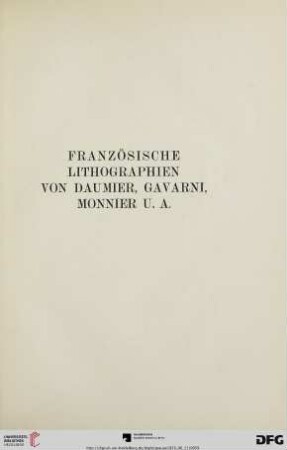 Französische Lithographien von Daumier, Gavarni, Monnier u. a. (Nr. 811-918)