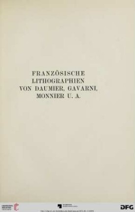 Französische Lithographien von Daumier, Gavarni, Monnier u. a. (Nr. 811-918)