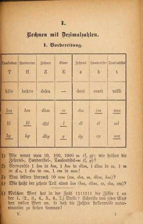 Übungs-Aufgaben zum mündlichen und schriftlichen Rechnen, 5