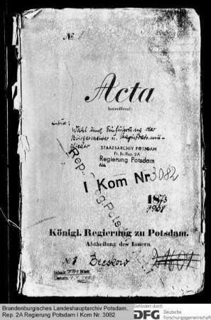 Wahl und Einführung der Bürgermeister und übrigen Magistratsmitglieder in Beeskow
