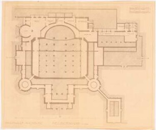 Stadthalle Augsburg: Grundriss KG 1:200
