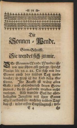 Die Sonnen-Wende