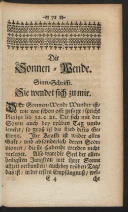 Die Sonnen-Wende
