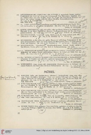 Möbel (Nr. 215-220)