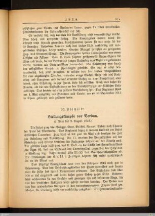 10. Abschnitt: Stellungskämpfe vor Verdun