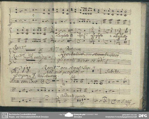 Aria con Coro (tr, timp)