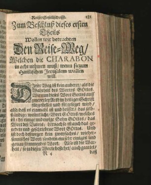 Zum Beschluß dieses ersten Theils ...