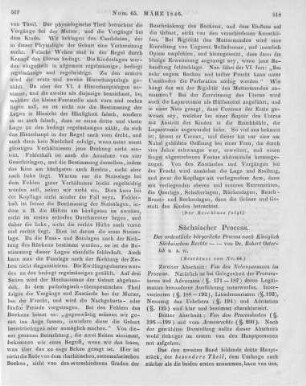 Osterloh, R.: Der ordentliche bürgerliche Proceß nach Königlich Sächsischem Rechte. 2. Aufl. Bd. 1-2. Leipzig: Tauchnitz 1846 (Beschluss von Nr. 64.)