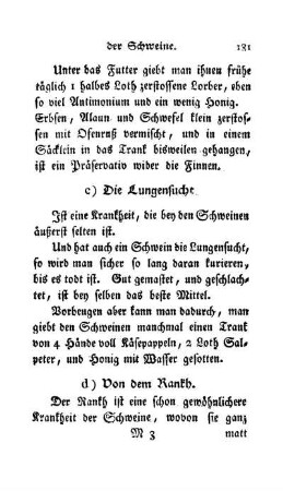 c) Die Lungensucht