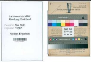 Entnazifizierung Engelbert Nolden , geb. 28.10.1891 (Kraftfahrer)