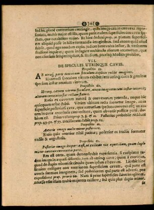 VII. De Speculis Utrinque Cavis.