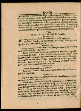 VII. De Speculis Utrinque Cavis.