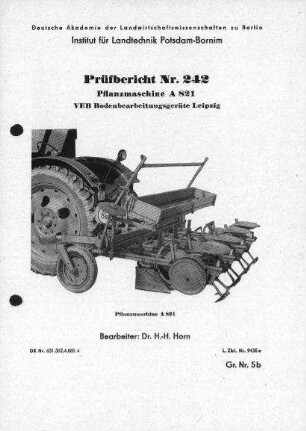 Pflanzmaschine A 821