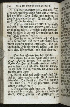Von der Sorge für die Seele.