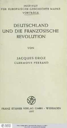 Deutschland und die Französische Revolution