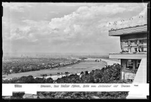 Dresden, Bad Weißer Hirsch, Blick vom Luisenhof