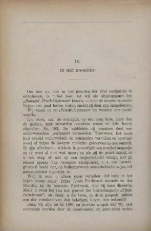 IX. In het noorden