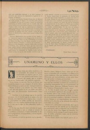 Unamuno y ellos