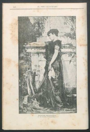 La hora triste. Esperando al novio. : (De "La Ilustración Norte-Americana.")