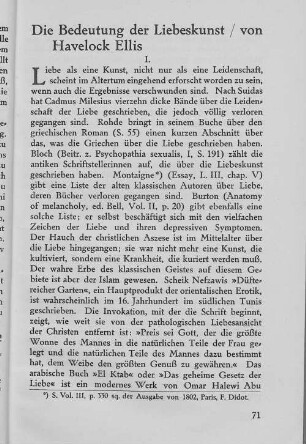 Die Bedeutung der Liebeskunst