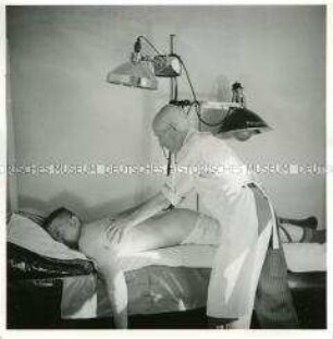 Rheumabehandlung durch Massage im Landambulatorium Ziltendorf
