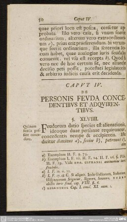 Caput IV. De Personis Feuda Concedentibus Et Adquirentibus