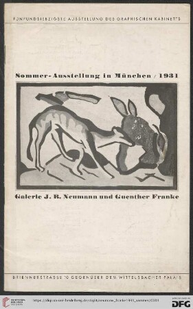 Sommer-Ausstellung in München 1931