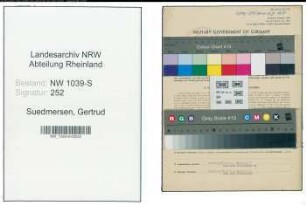 Entnazifizierung Gertrud Suedmersen , geb. 26.05.1910 (Angestellte)