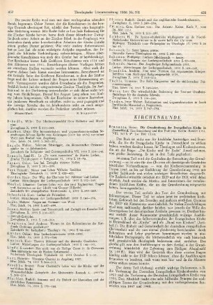458-459 [Rezension] Brunotte, Heinz, Die Grundordnung der Evangelischen Kirche in Deutschland
