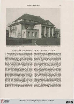 Turnhalle der technischen Hochschule - Aachen