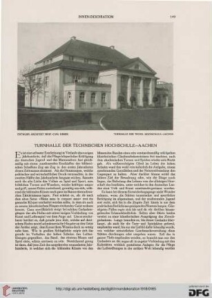 Turnhalle der technischen Hochschule - Aachen
