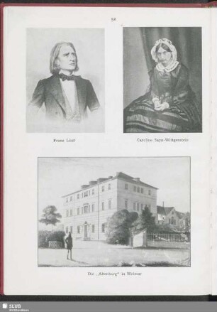Franz Liszt - Caroline Sayn-Wittgenstein - Die "Altenburg" in Weimar