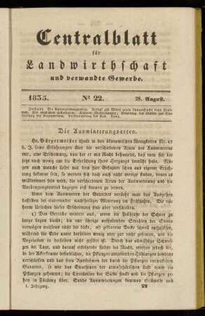 1835. No. 22. 28. August