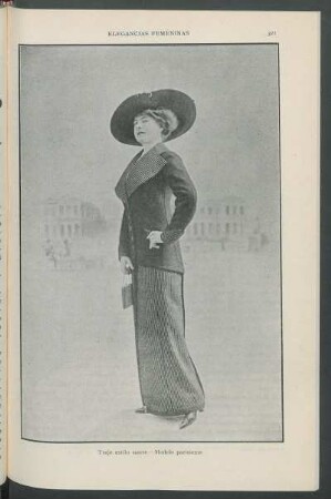 Traje estilo sastre. - Modelo parisiense