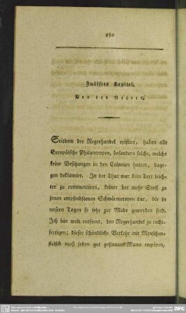 Zwölftes Kapitel. Von den Negern