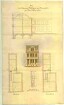 Entwurf eines Gebäudes [Naturhistorisches Museum], Seitenfassade und Aufriss