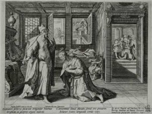 Davids Reue : Sadeler, Johann der Jüngere, nach Vos, Maarten de: Davids Reue. Kupferstich; 204 x 266 mm. Dresden: Kupferstich-Kabinett A 47246 in A 1266,1 H xxi,10
