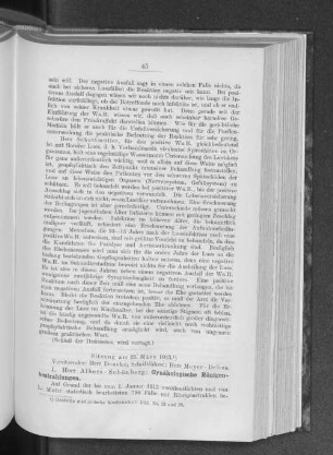 Sitzung am 25. März 1913.