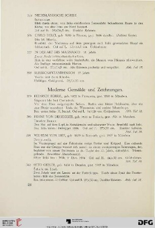 Moderne Gemälde und Zeichnungen (Nr. 379-415)
