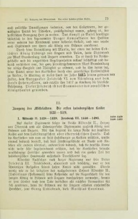 III. Ausgang des Mittelalters. Die ersten habsburgischen Kaiser 1438-1519