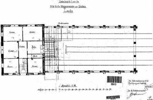Lauda: Nebengebäude Nördliche Wagenremise Grundriß Erdgeschoß