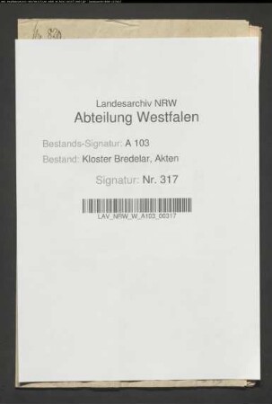 Verzeichnis rückständiger Dienste zu Bontkirchen.