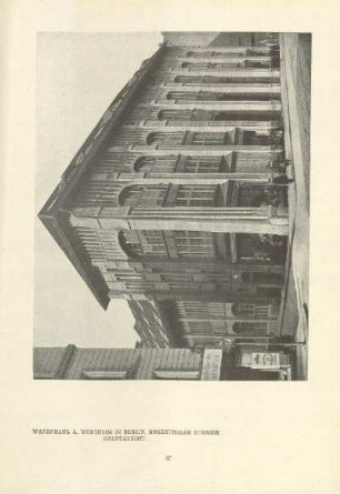 Warenhaus A. Wertheim in Berlin, Rosenthaler Strasse. Hauptansicht