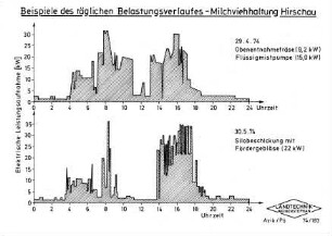 Beispiele des täglichen Belastungsverlaufes-Milchviehhaltung Hirschau