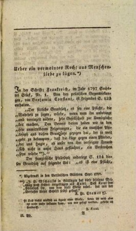 Immanuel Kant's vorzügliche kleine Schriften und Aufsätze : nebst Betrachtungen über die Erde und den Menschen aus ungedruckten Vorlesungen, 2