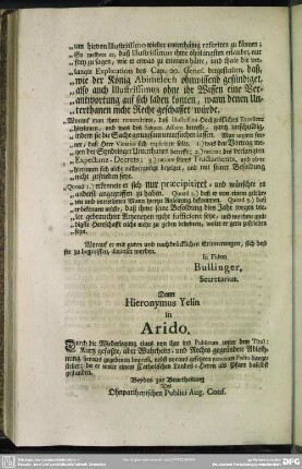 Dann Hieronymus Yelin in Arido