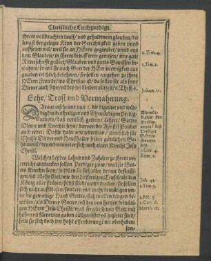 Lehr/ Trost und Vermahnung.