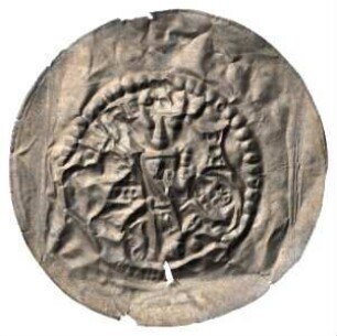 Fundmünze, Brakteat, Reiterbrakteat, 1215 - 1250