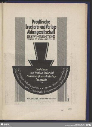 Preußische Druckerei- und Verlags-Aktiengesellschaft, Berlin
