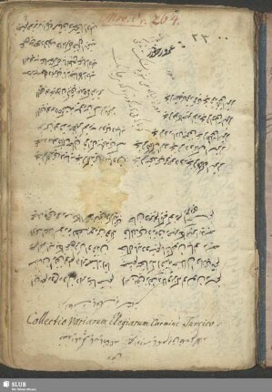 [Anthologie türkischer Gedichte] - Mscr.Dresd.Ea.26
